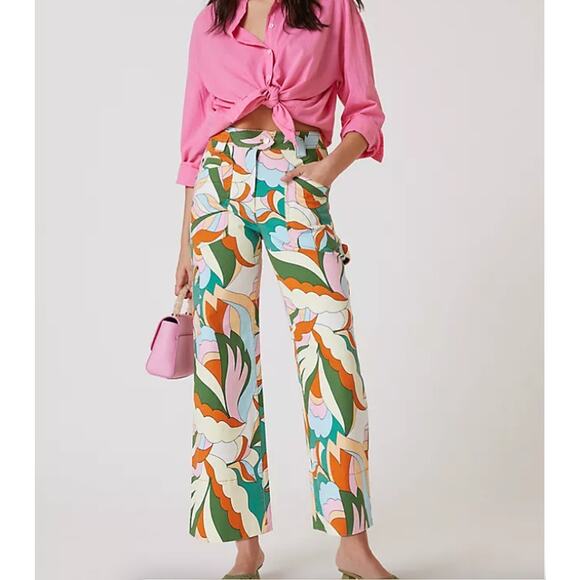 Anthropologie Pants - Anthropologie X Maeve Lily Gardeners Crop Denim Pants Multicolor 29 x 24 P